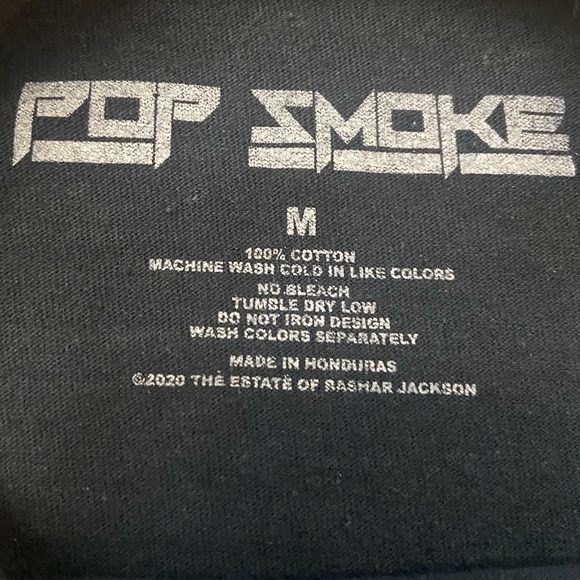 Pop Smoke Shirt. Size M. - Picture 3 of 3